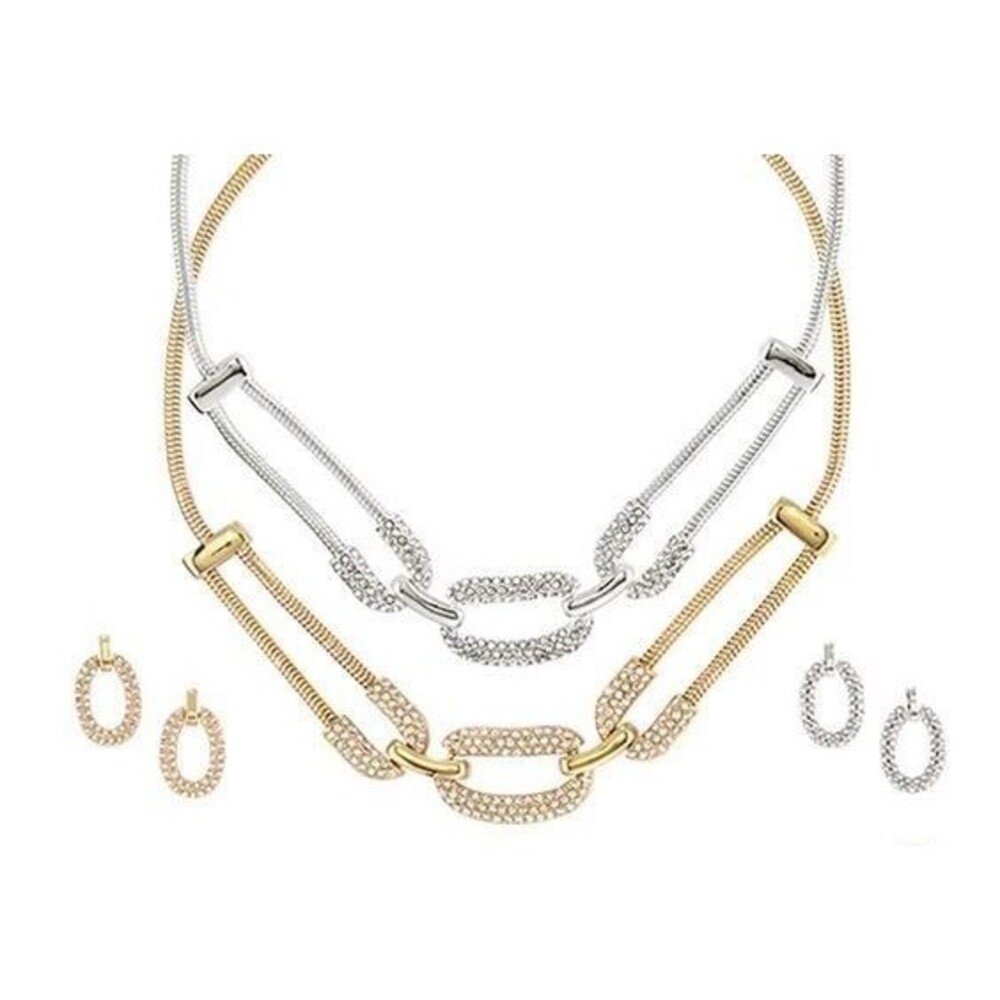AVON SHINING STARS NECKLACE AND EARRING GIFTSET (SILVERTONE SET ONLY) NEW SEALED